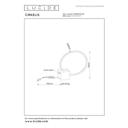 LED Table Lamp Cirkelis (6W)