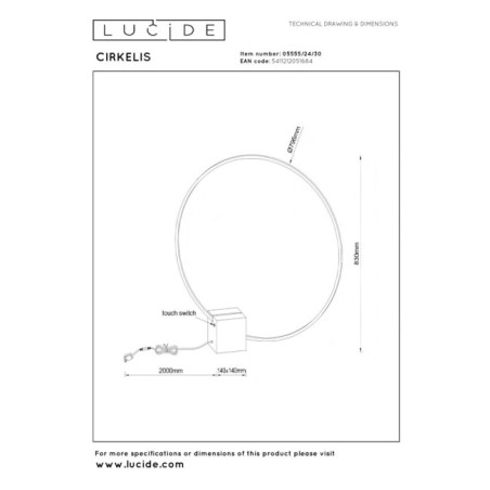LED Table Lamp Cirkelis (24W)