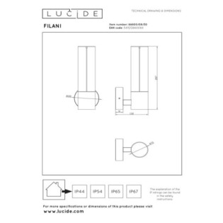 Filani Outdoor LED Wall Light (8W)