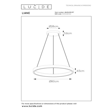 LED Pendant Lamp Liane (36W)