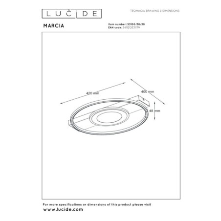 Marcia LED Ceiling Light (32W)