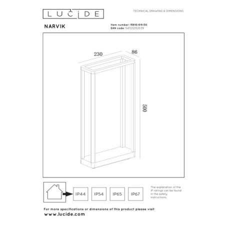 Outdoor LED Beacon Narvik (9.2W)