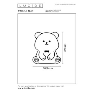 Sobremesa LED Pincha bear (0.5W)