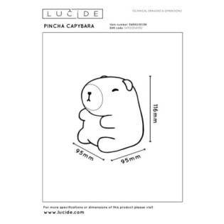 Sobremesa LED Pincha capybara (0.5W)