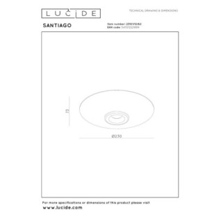 LED Ceiling Light Santiago (10W)