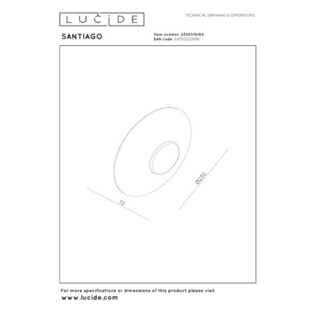 LED Wall Sconce Santiago (10W)