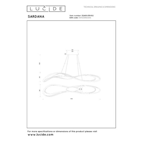 Sardana LED Pendant Lamp (54W)