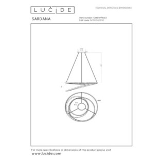Sardana LED Pendant Lamp (74W)
