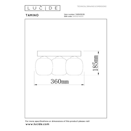 LED Ceiling Panel Tamino (3x5.6W)