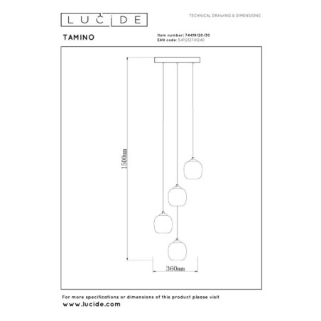 Tamino LED Pendant Lamp (4x5.2W)