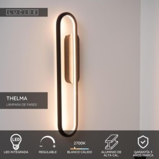 Aplique de pared LED Thelma...