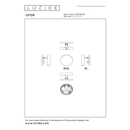 LED wall lamp Ufor (5.8W)