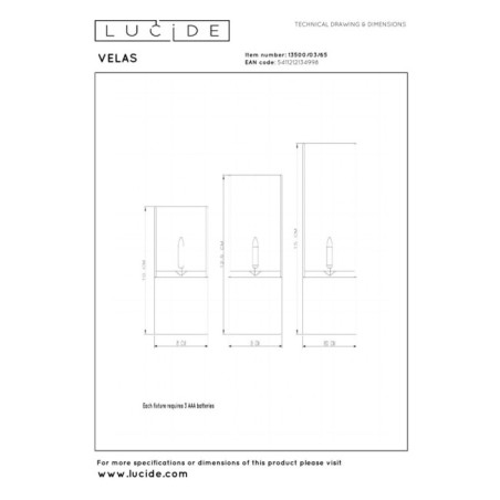 LED Table Lamp Candles (0.2W)
