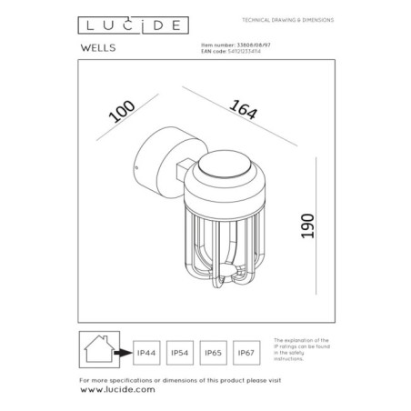 Outdoor LED Wall Light Wells (8W)