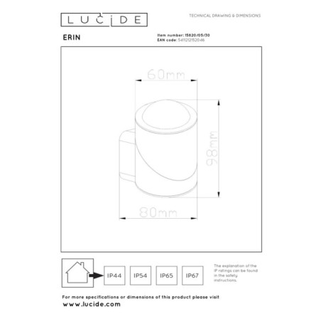 Outdoor LED Wall Light Erin (5W)