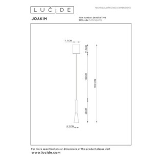 Joakim LED Pendant Lamp (7W)