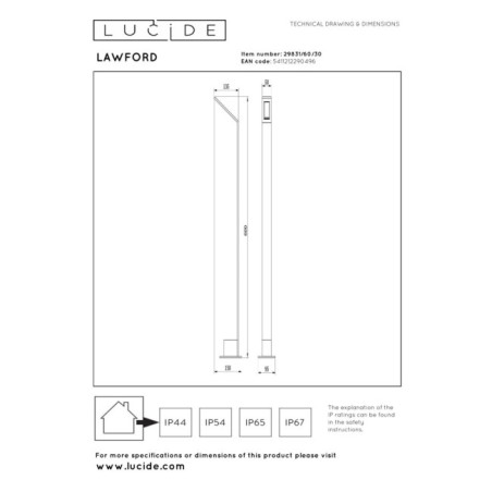 Lawford I Outdoor LED Beacon (6W)