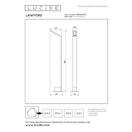Lawford II Outdoor LED Beacon (6W)