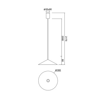 Lámpara colgante LED Cono (10W)