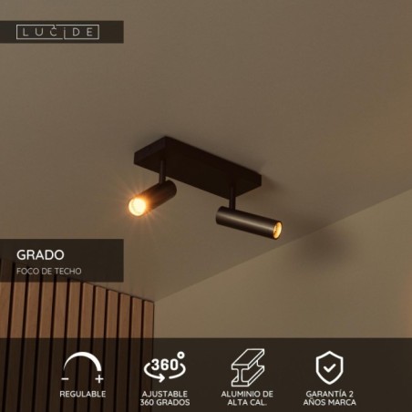 Regleta de techo Grado (2 luces)