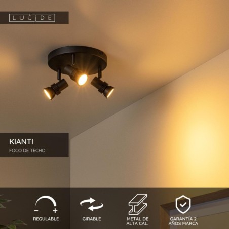 Kianti ceiling flush light (3 Lights)
