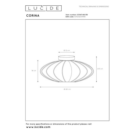 ceiling flush light Corina