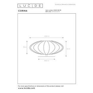 Lámpara de mesa Corina