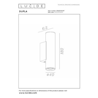 Dupla wall lamp (2 lights)