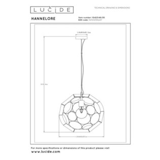 Hanging lamp Hannelore II