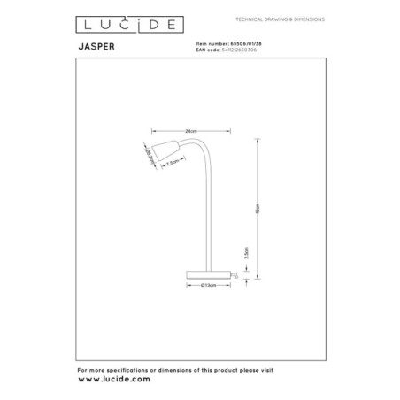 Lámpara de mesa Jasper