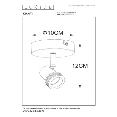 Foco de techo Kianti