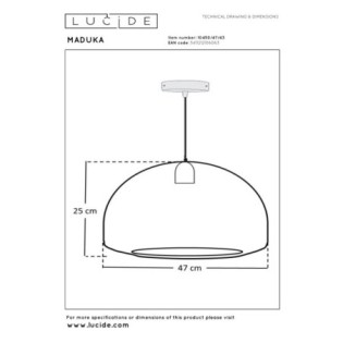 Lámpara colgante Maduka