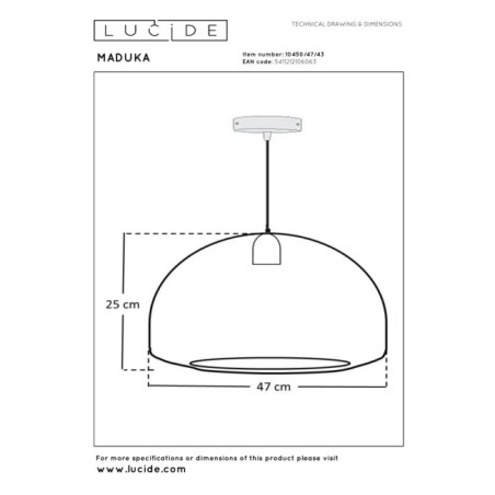 Lámpara colgante Maduka