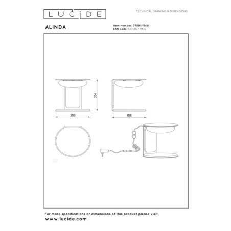 LED Table Lamp Alinda (9W)