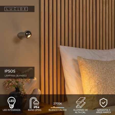 LED Wall Lamp for Bathrooms Ipsos (6W)