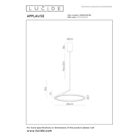 LED Ceiling Lamp Applause CCT (32W)