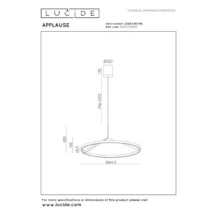 LED Ceiling Lamp Applause CCT (50W)