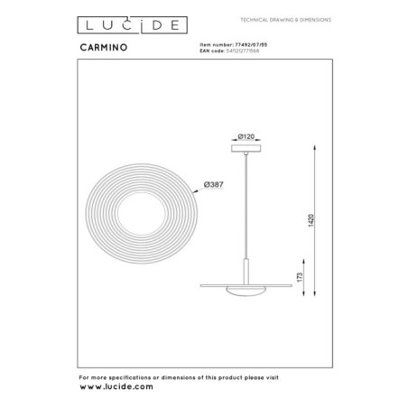 Carmino LED Ceiling Lamp (8W)