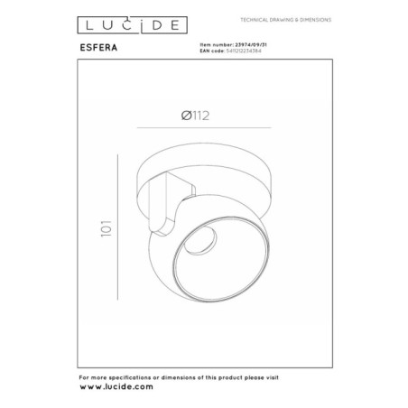LED Ceiling Spotlight Sphere (11W)