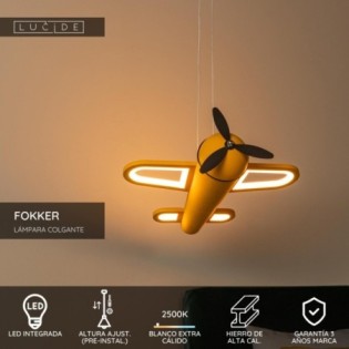Children's LED pendant lamp Fokker (28W)