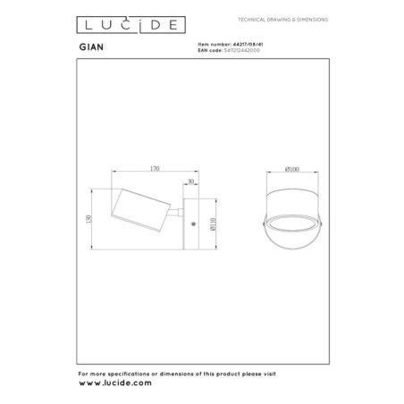 LED Wall Lamp Gian (9W)
