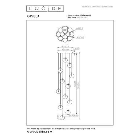 Lámpara de techo LED Gisela (3.5W)