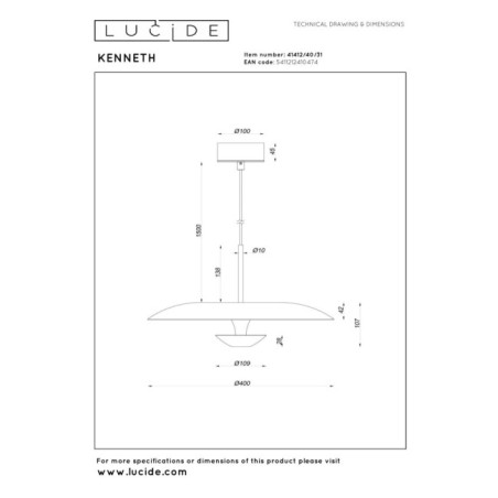 LED Ceiling Lamp Kenneth (12W)
