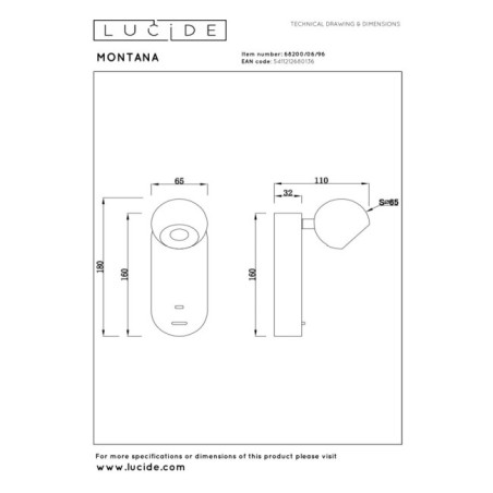 Montana LED Wall Lamp (6.3W)