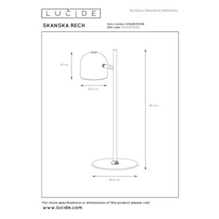 LED Desk Lamp Skanska Rech CCT (3W)