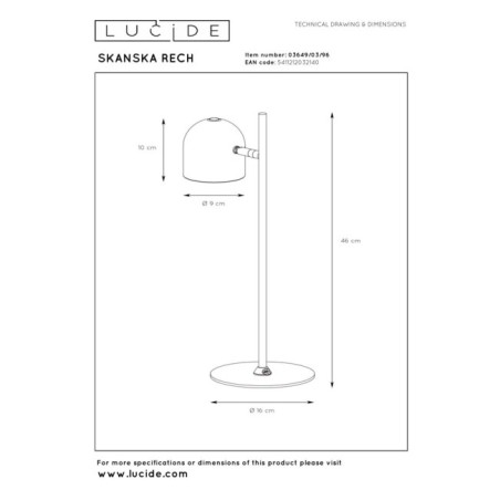 LED Desk Lamp Skanska Rech CCT (3W)