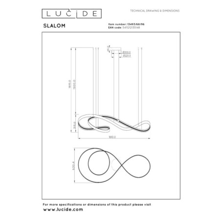 LED Ceiling Lamp Slalom CCT (80W)