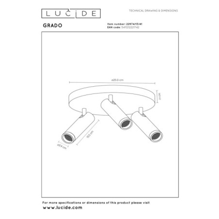 ceiling flush light Grade (3 lights)