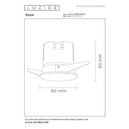 Recessed LED Ceiling Light Snax (8W)