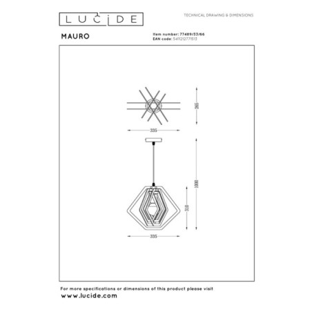 Mauro ceiling lamp